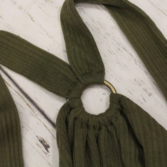 Free People Just a Fling Bubble Halter Top XS - Picture 7 of 8